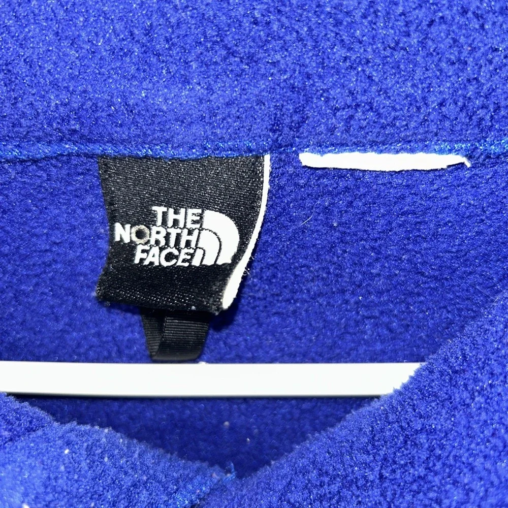 The North Face Mens Vintage Full Zip Fleese Jacket Size M Or L Blue